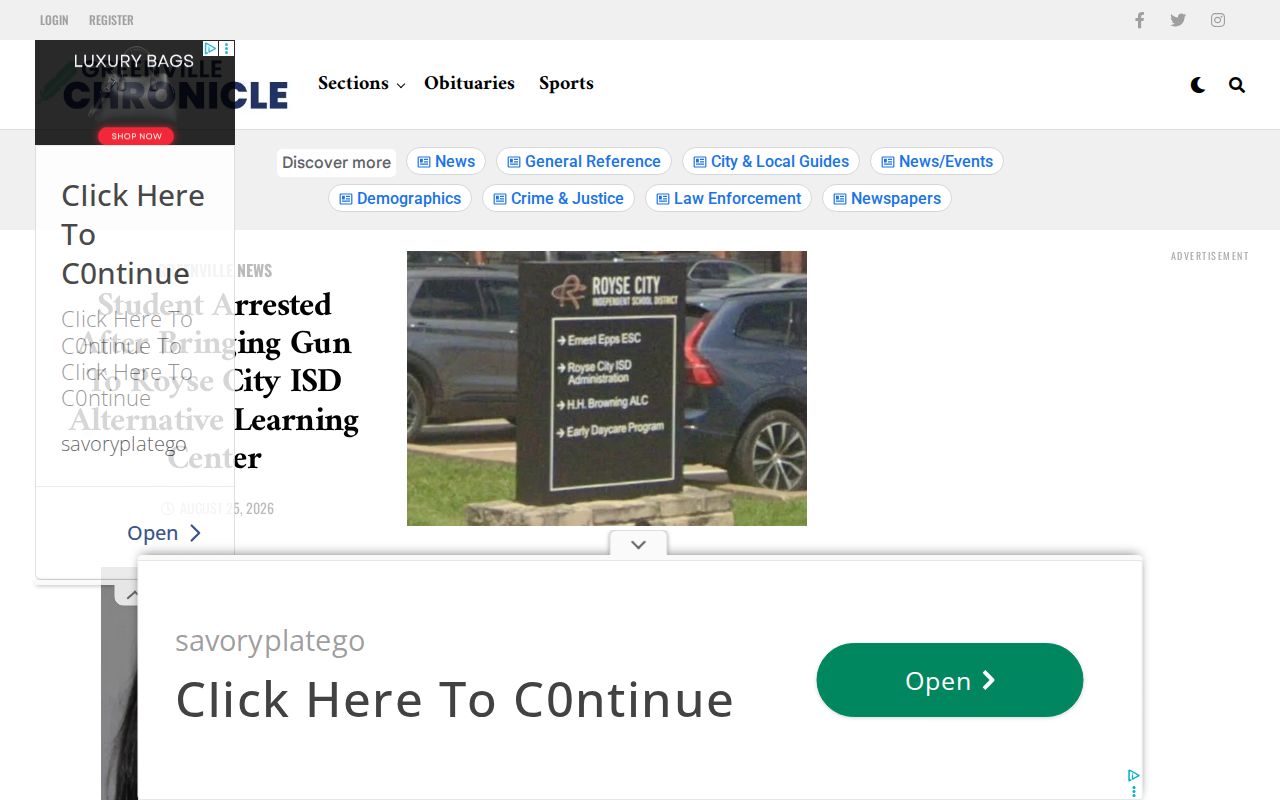 Hunt County crime news record source at the Greenville Chronicle